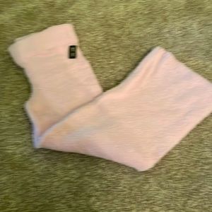 TPS Plus Size light pink Fleece Like Pants. You will love these. NWT!